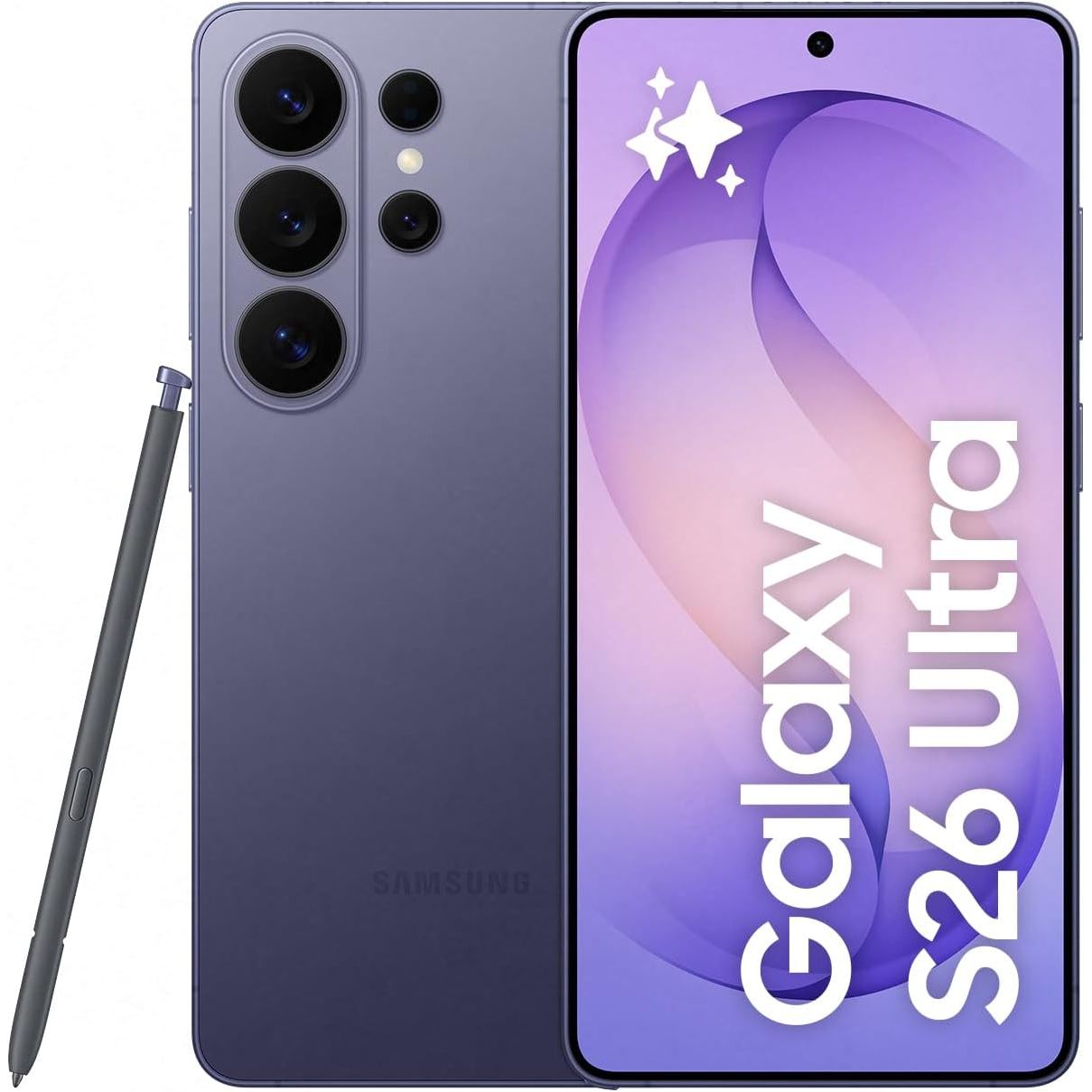 Samsung Galaxy S26 Ultra 5G 512GB AI Smartphone – 12GB RAM, 200MP Camera, S Pen – Cobalt Violet Unlocked US Version
